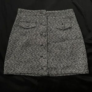 Wild Honey black and white knit skirt